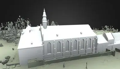 Monastère en Belgique 3D Model